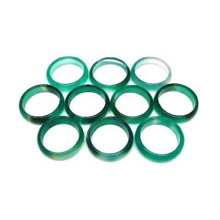 Agate Green Hoop Ring-LEMRA