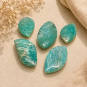 Amazonite Cabochon – Natural Gemstone for Jewelry Making & Crystal Healing