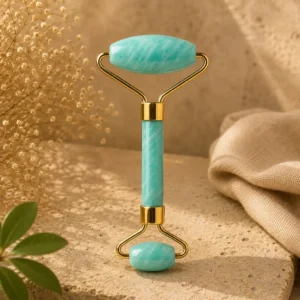 Amazonite Roller Massager – Facial Massage Roller for Skincare & Relaxation