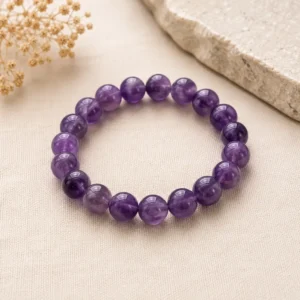 Amethyst Ball Bracelet