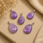 Amethyst Pendant – Genuine Purple Crystal Necklace for Men & Women