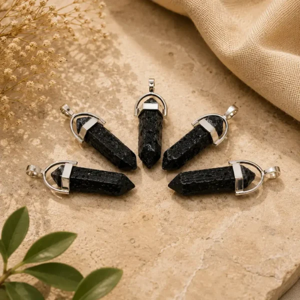 Basalt Vogel Pendant – Natural Energy Healing Crystal