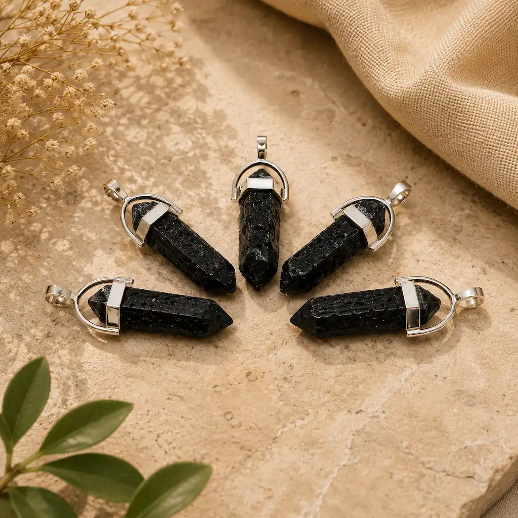 Basalt Vogel Pendant – Natural Energy Healing Crystal