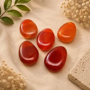 Carnelian Drop Pendant – Natural Gemstone Healing Necklace