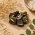 Dragon Jasper Tumbled Stone – Natural Healing Crystal for Strength & Grounding