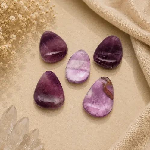 Fluorite Tumbled Stone – Natural Healing Crystal for Focus, Clarity & Balance