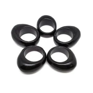Glass Black Ring-LEMRA