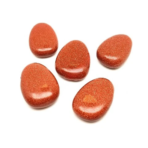 Goldstone Red Drop Pendant-LEMRA