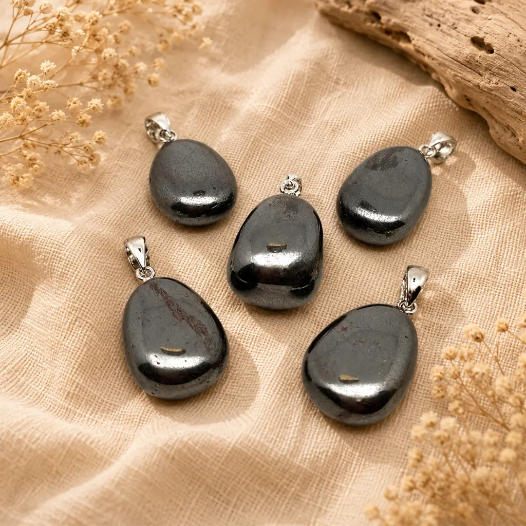 Hematite Pendant for Grounding & Protection