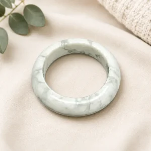 Howlite Hoop Ring