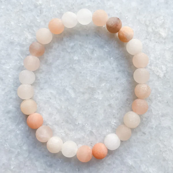 Aventurine peach children's ball bracelet 6mm