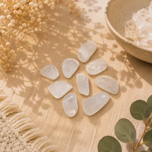 Ice Quartz Tumbled Stone – Natural Crystal for Clarity, Healing & Positive Energy