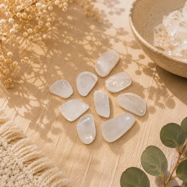 Ice Quartz Tumbled Stone – Natural Crystal for Clarity, Healing & Positive Energy