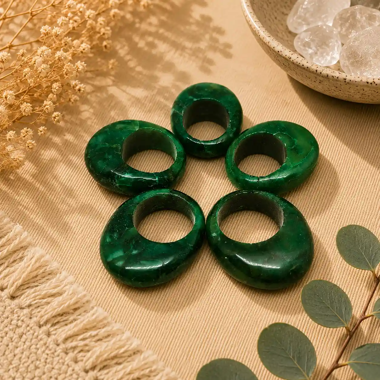 Jade African Ring – Natural Gemstone Ring for Balance, Growth & Elegant Style