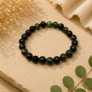 Jade Nephrite Ball Bracelet – Natural Healing Crystal Bead Jewelry