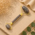 Jasper Fossil Roller Massager – Natural Stone Face & Body Massage Tool