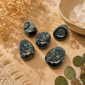 Kambaba Jasper Tumbled Stone – Natural Healing Crystal for Grounding & Protection