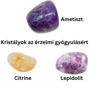 the perfect crystal set for emotional healing and positivity. Featuring Amethyst for calming the mind, Citrine for uplifting your mood, and Lepidolite for inner peace, this set is ideal for stress relief, emotional balance, and spiritual growth. Perfect for beginners and crystal enthusiasts alike. Shop now at Lemra Crystals & Jewelry