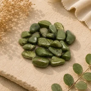Natural Epidote Tumbled Stone Healing Crystal for Growth & Abundance
