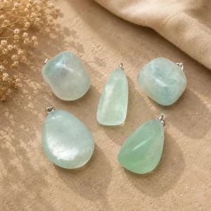 Natural Green Fluorite Pendant – LEMRA