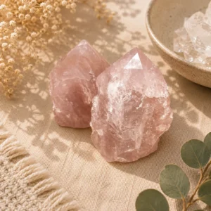Natural Rose Quartz Crystals – Genuine Healing Stones for Love, Harmony & Positive Energy