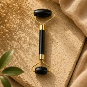 Obsidian Roller Massager for Face & Skin Care – Cooling Beauty Massage Tool for Relaxation & Glow