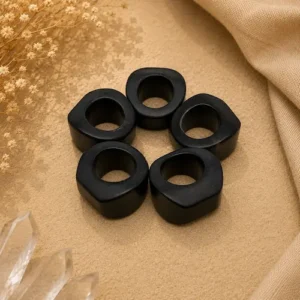 Onyx Ring – Natural Gemstone Ring for Protection, Strength & Timeless Style