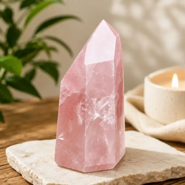 Premium Rose Quartz A Grade Crystal-lemra