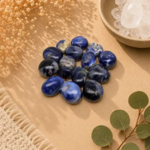 Sodalite Tumbled Stone – Natural Healing Crystal for Clarity & Intuition