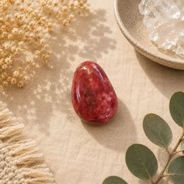 Thulite Tumble Stones – Natural Pink Crystal for Love, Joy & Emotional Healing