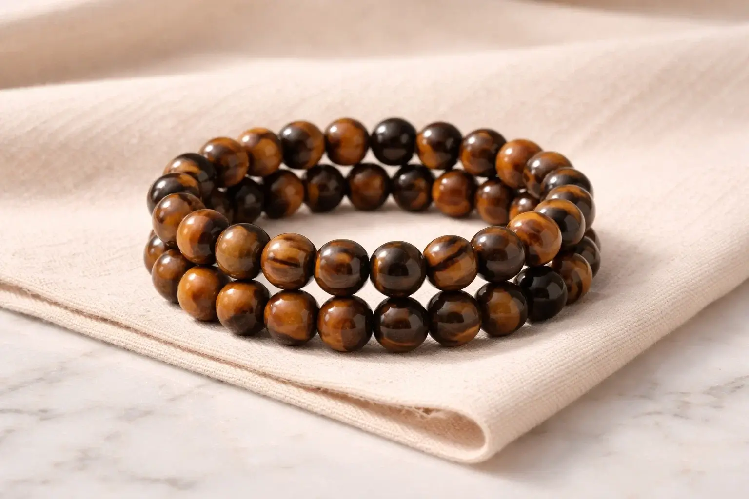 Tigers-Eye-Ball-Bracelet