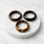 Tiger’s Eye Hoop Ring – Elegant Gemstone Adjustable Ring for Men & Women - Image 3