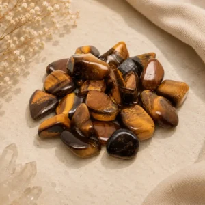 Tiger's Eye Tumbled Stone – Natural Healing Crystal for Protection, Confidence & Grounding