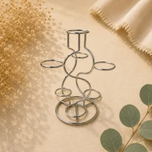 Modern Metal Crystal Holder – Elegant Display Stand for Crystals