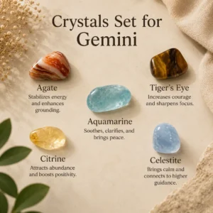 5 Best Crystals Set for Gemini – Balance, Energy & Clarity LEMRA