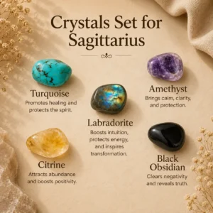 5 Best Crystals Set for Sagittarius – Adventure, Clarity & Positivity LEMRA