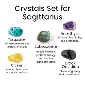 Crystals Set for Sagittarius