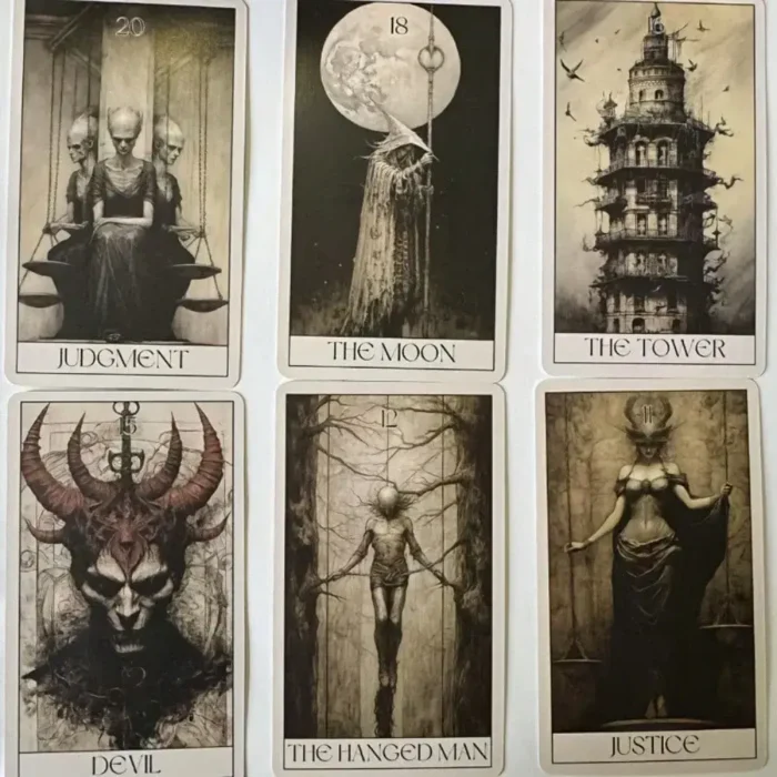 Mysterious Horror Tarot Card Deck – 78 Pcs Divination Set for Spiritual Insight & Gift Use - Image 4