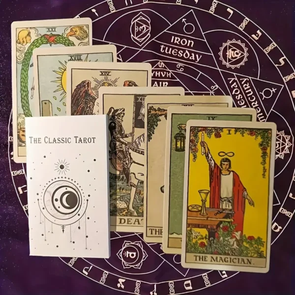 Classic Tarot Card Deck – 78 Pcs Divination Game with Guidebook - Image 4