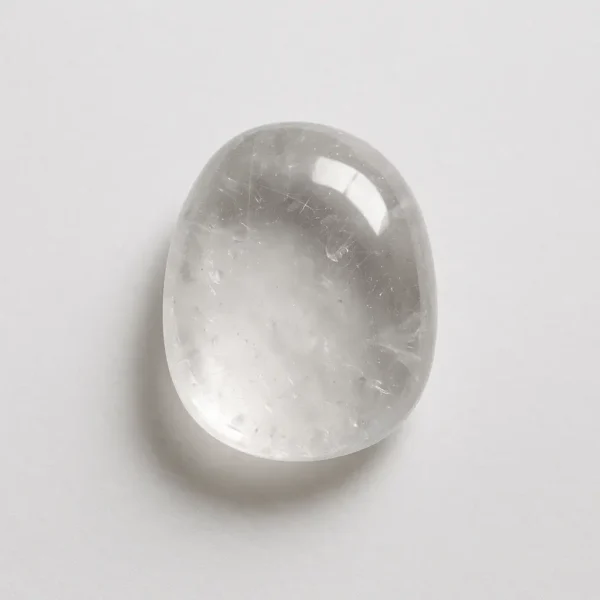 Natural Clear Quartz Tumbled Stone – Smooth Polished Crystal for Collection - Image 3
