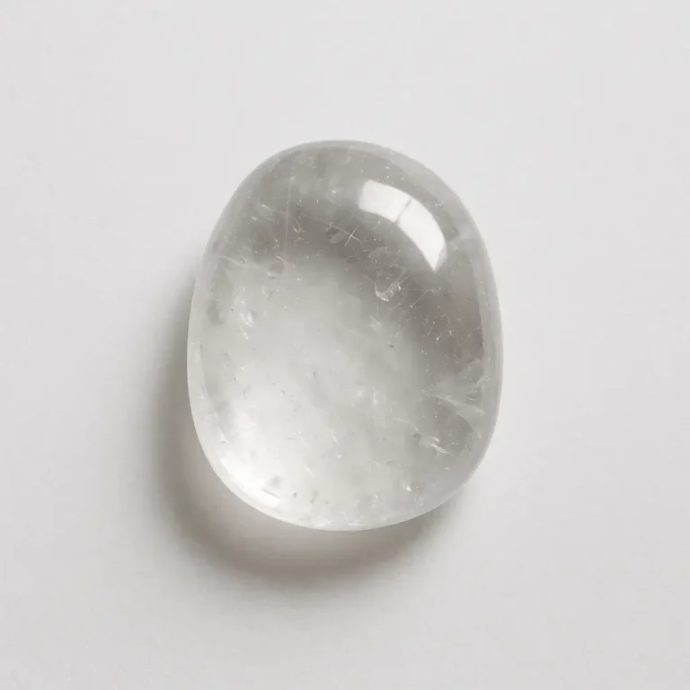 Natural Clear Quartz Tumbled Stone – Smooth Polished Crystal for Collection - Image 3