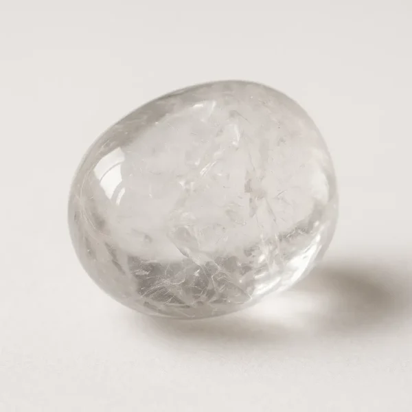 Natural Clear Quartz Tumbled Stone – Smooth Polished Crystal for Collection - Image 4