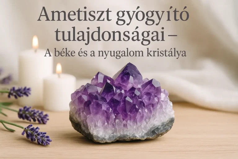 Ametiszt gyógyító tulajdonságai – A béke és a nyugalom kristálya