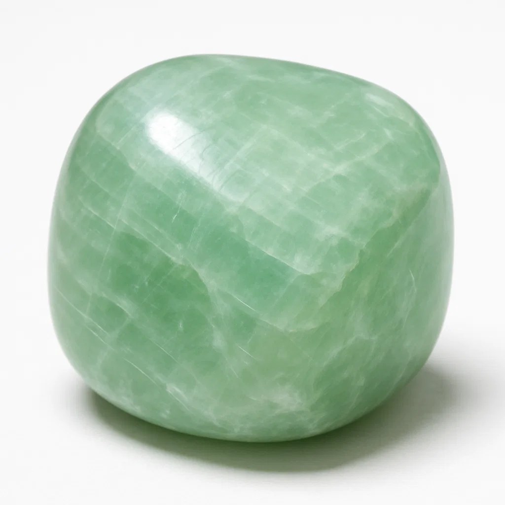 Natural Green Calcite Tumble Stone for Energy & Calm - Image 2