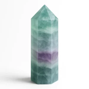 Natural Rainbow Fluorite Tower Crystal