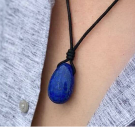 Lapis Lazuli Pendant, Natural Stone Necklace, Healing Crystal Jewelry, Genuine Lapis Lazuli Necklace, Spiritual Pendant, Gemstone Pendant, Meditation Jewelry, Gift for Her, Gift for Him, Handmade Lapis Lazuli