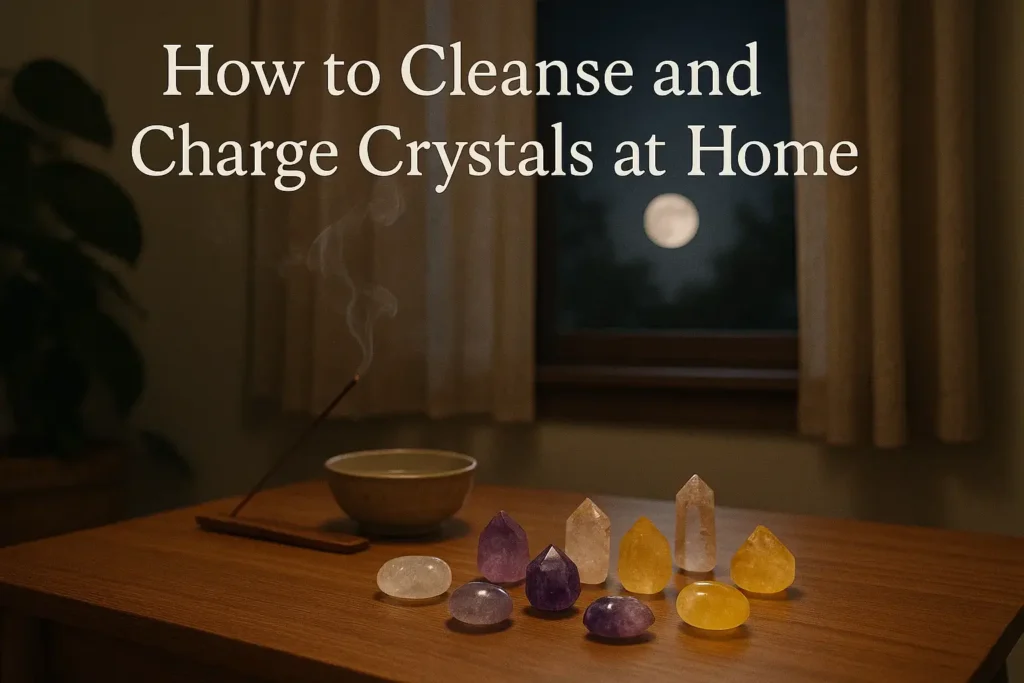 How to Cleanse and Charge Crystals at Home (Simple Methods)