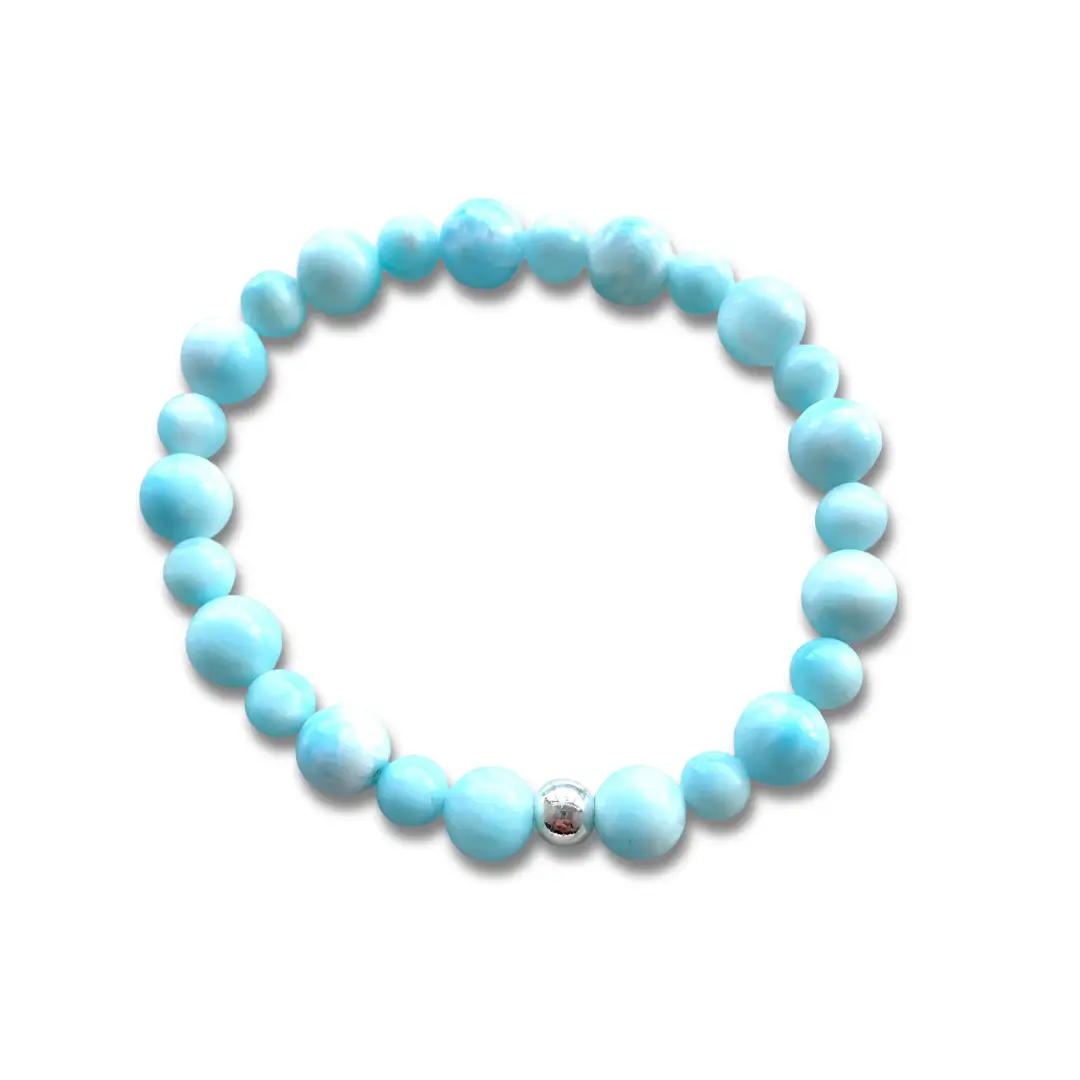 Natural Blue Aragonite Crystal Bracelet