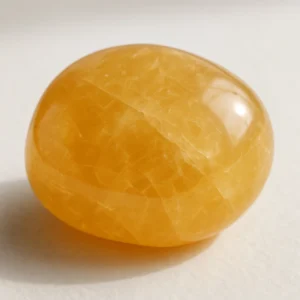 Natural Honey Calcite Tumbled Stone