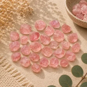 Raw Pink Topaz Gem Quality From Pakistan Kotlung Mine 1-2 gm per piece